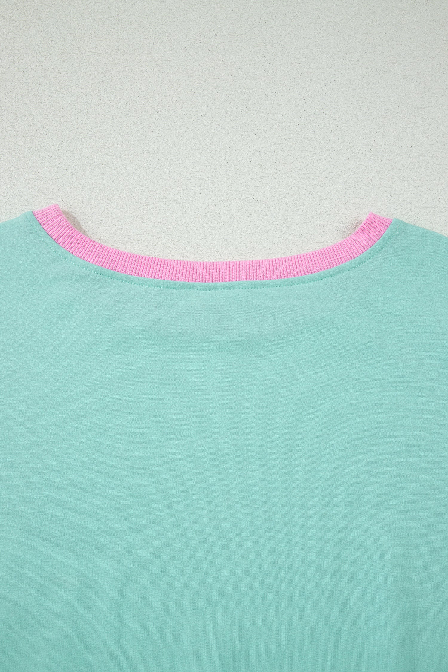 Bonbon Colorblock Edge Drop Shoulder T Shirt and Skort 2Pcs Set