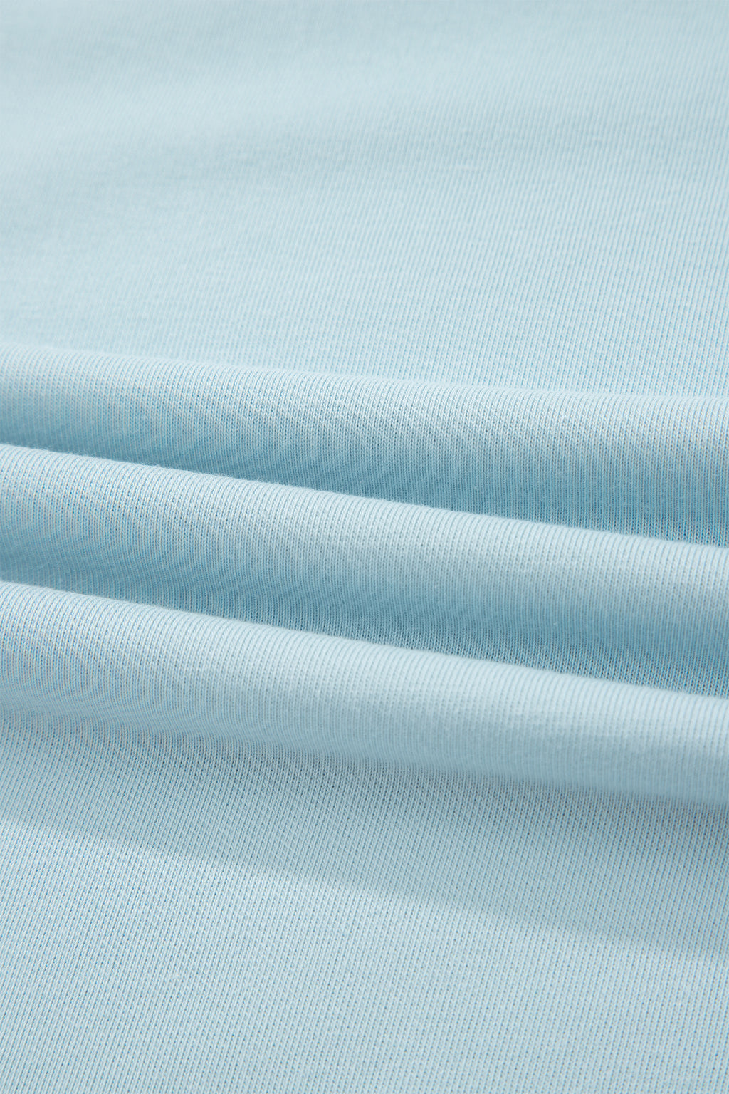Mist Blue Contrast Trim Round Neck Pocketed Boxy Tank Top Wide Leg Pant Set